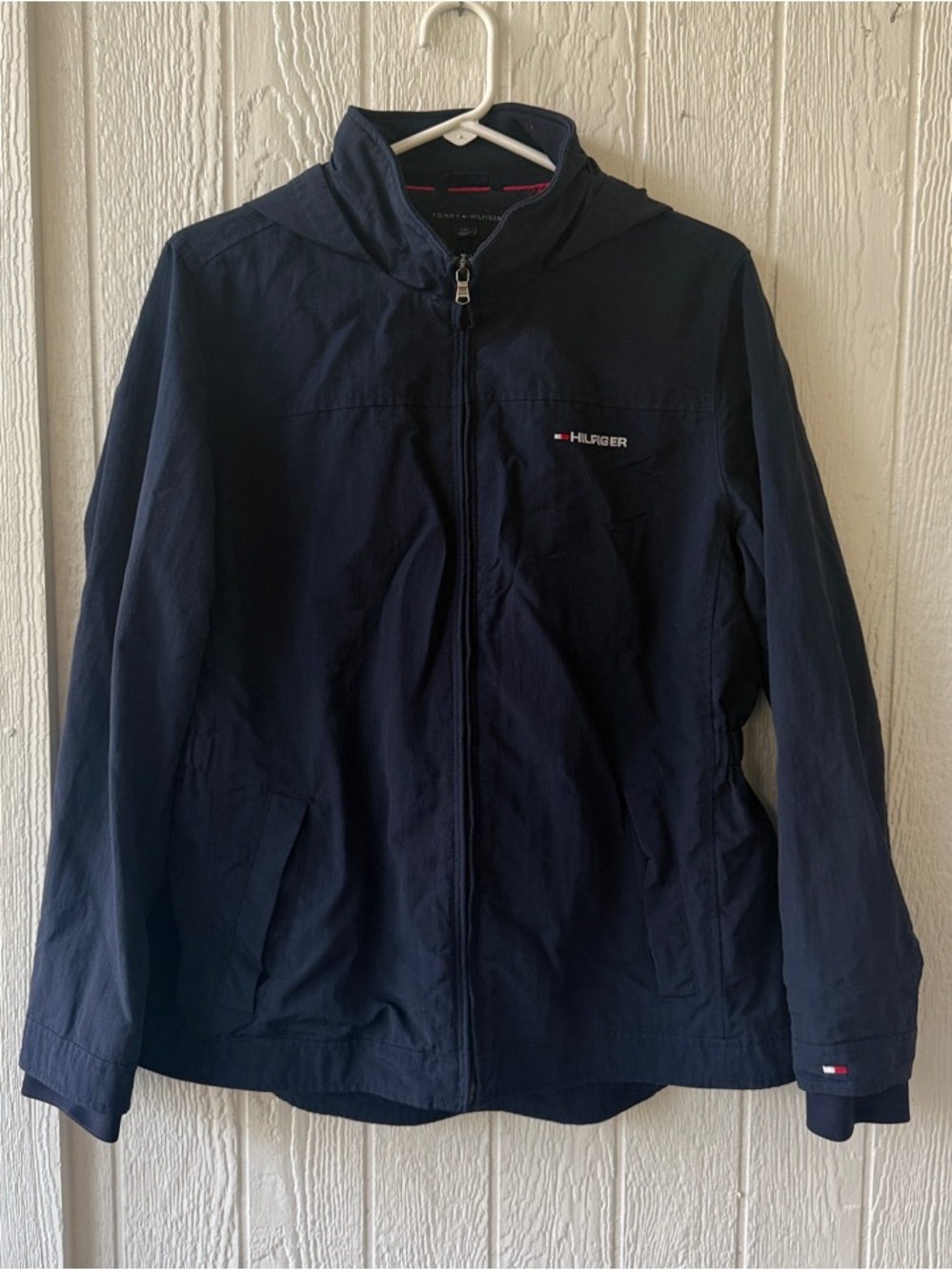 Tommy Hilfiger Dark Blue Hooded Zip Jacket